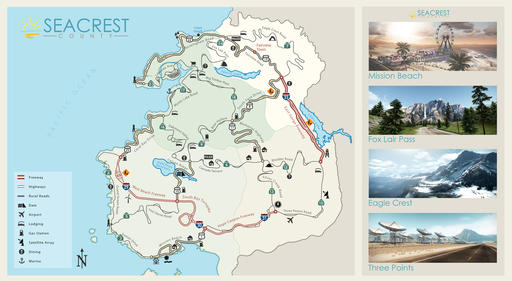 Карта Seacrest County Карта Seacrest County